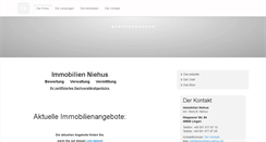 Desktop Screenshot of immobilien-niehus.de
