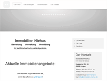 Tablet Screenshot of immobilien-niehus.de
